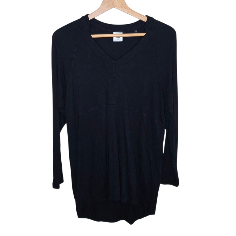 Cabi | #3415 Black Gala V-Neck Long Sleeve Tunic Sweatshirt Size Xs